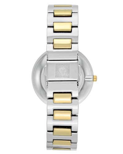 Provides a clean, catalog-style view of the watch from the back to show the two-tone bracelet design and construction details.