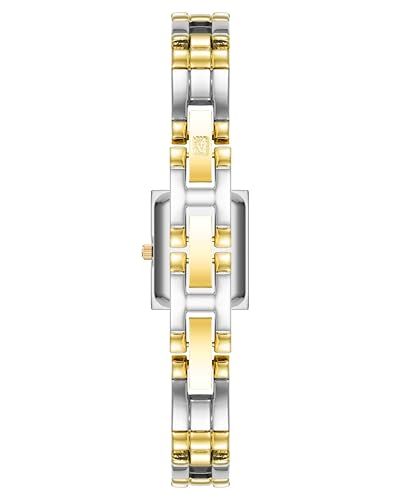 Provides a clean, catalog-style view of the watch on a pure white background with no distractions, allowing shoppers to see the product's two-tone metal bracelet design clearly.
