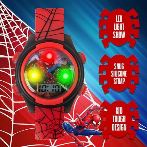 Highlights three distinct selling benefits of the kids watch—LED light show feature, comfortable silicone strap, and durable kid-friendly design—to appeal to parents and children.