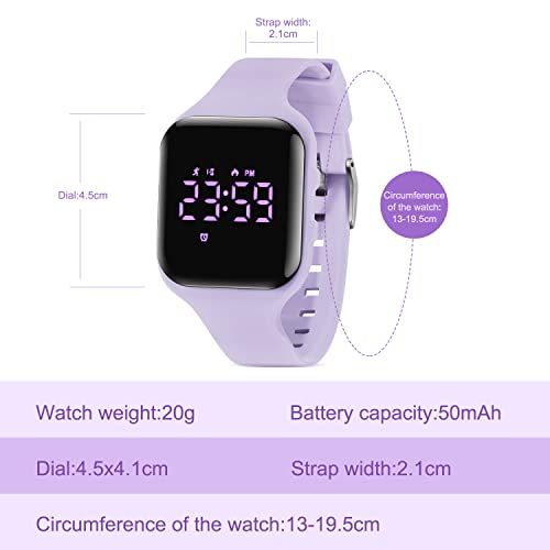 Provides comprehensive physical dimensions and specifications of the watch to help shoppers understand the exact size and fit before purchase.
