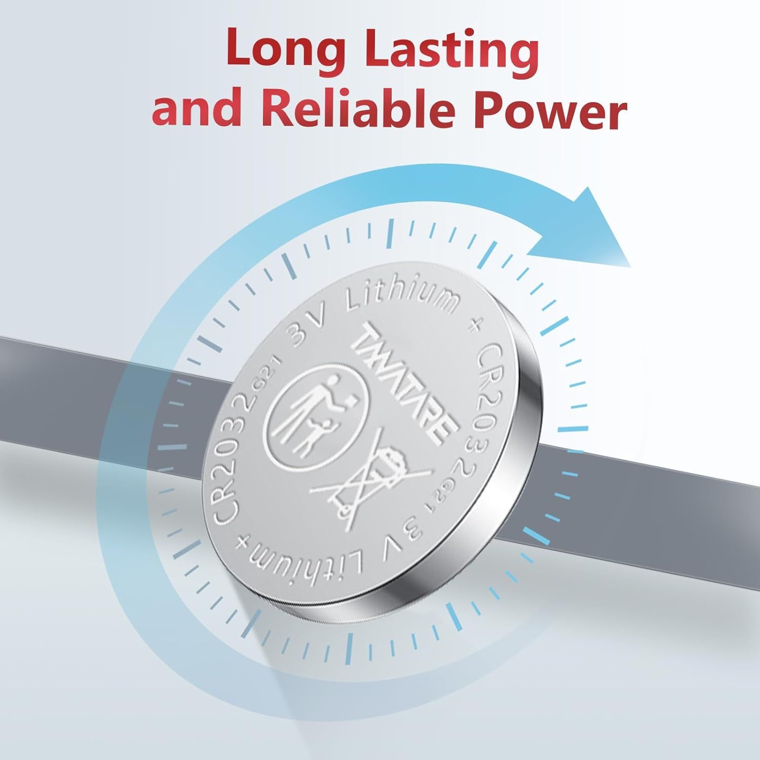 Communicates that the product uses a 3V lithium battery that provides long-lasting and reliable power, reassuring shoppers about battery longevity and dependability.