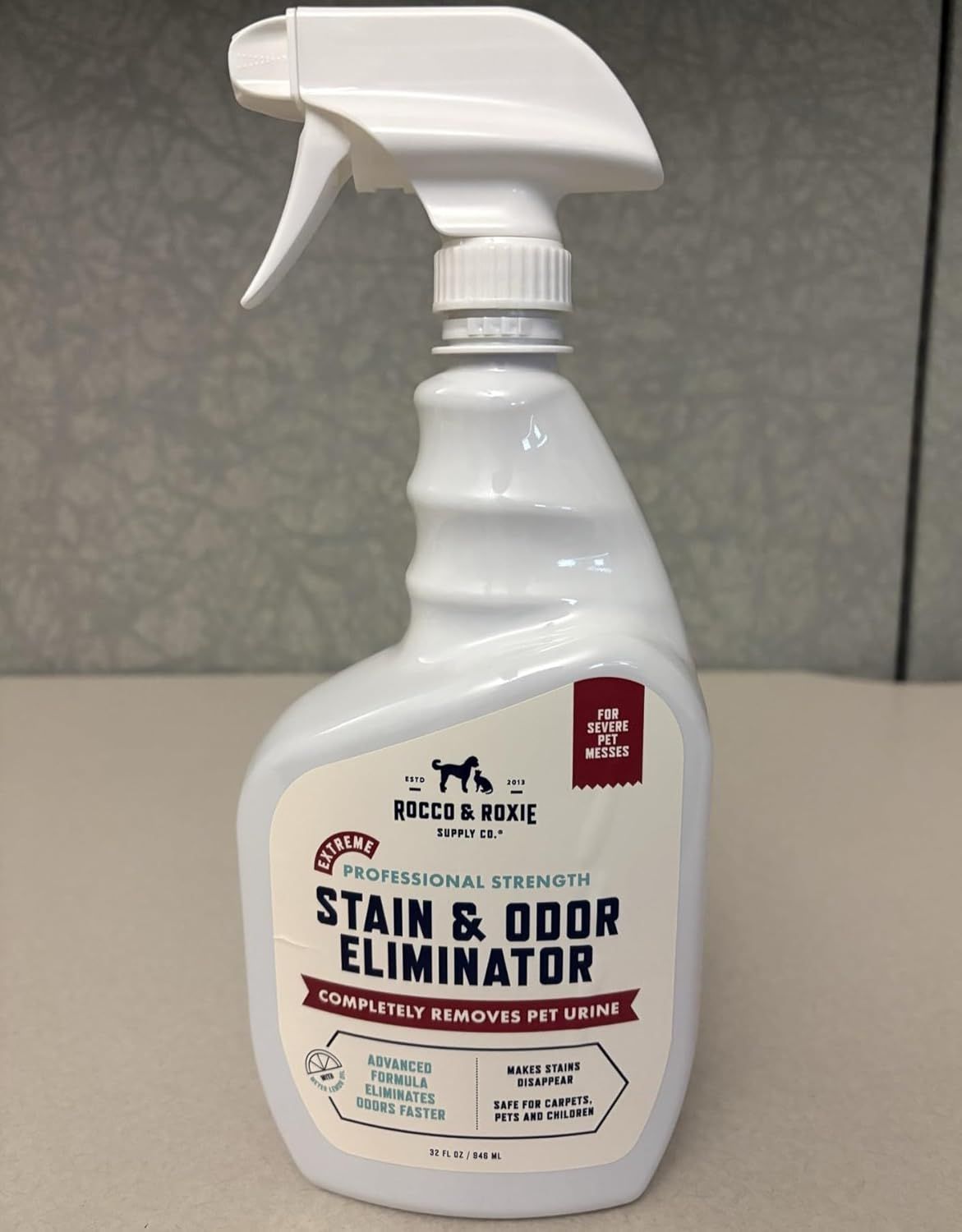 Provides a clean, catalog-style view of the product bottle to show its physical appearance and packaging design without distractions.
