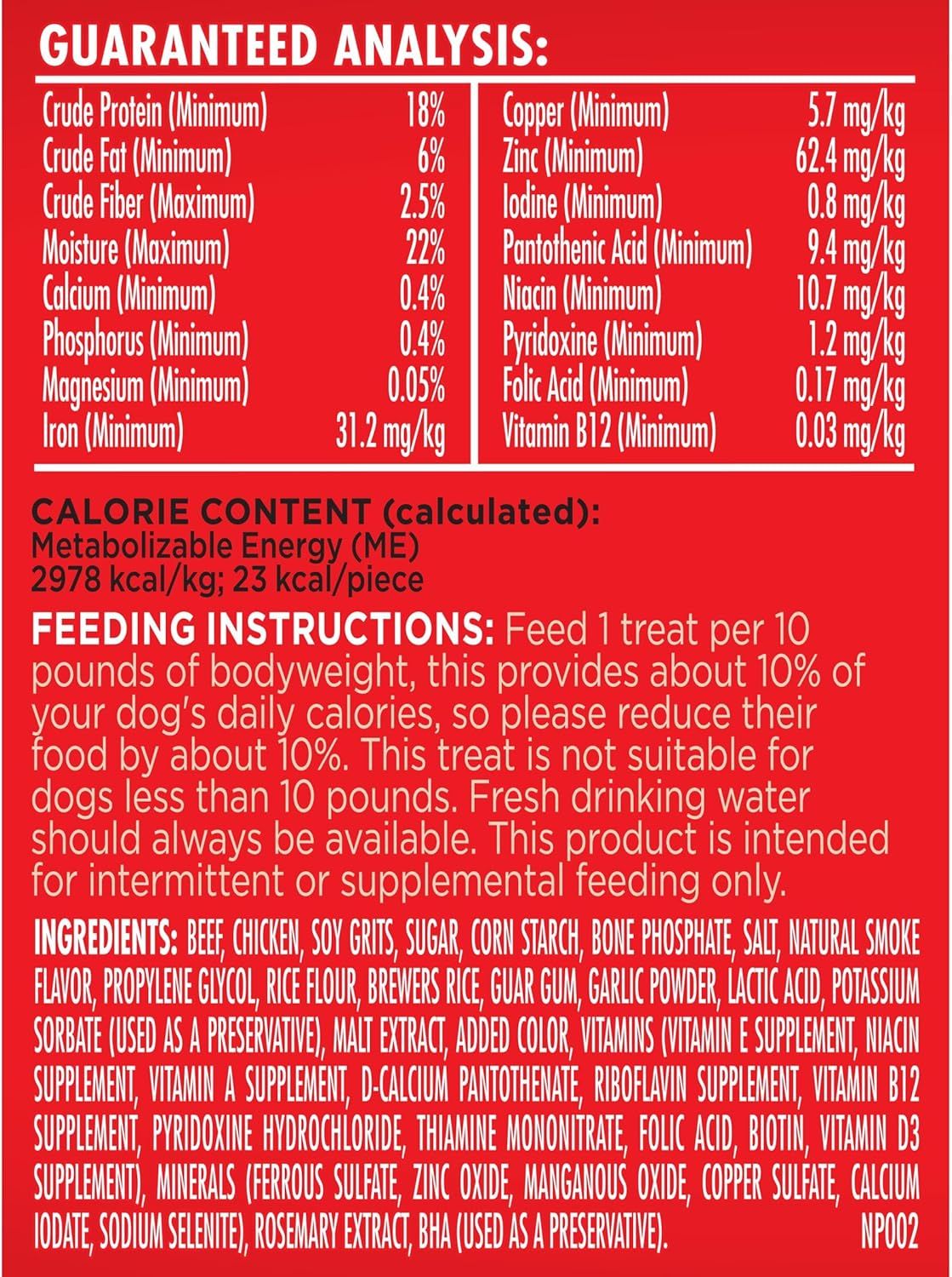 Provides comprehensive nutritional and feeding information to reassure shoppers about the product's quality, composition, and proper usage guidelines.