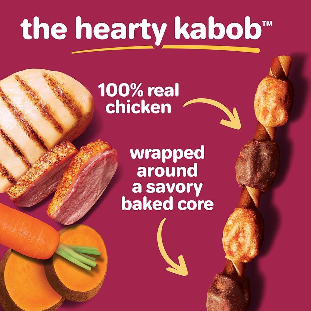 This image breaks down the product's construction to show shoppers exactly what's inside—real chicken wrapped around a baked core—reassuring them of quality ingredients and helping them understand…