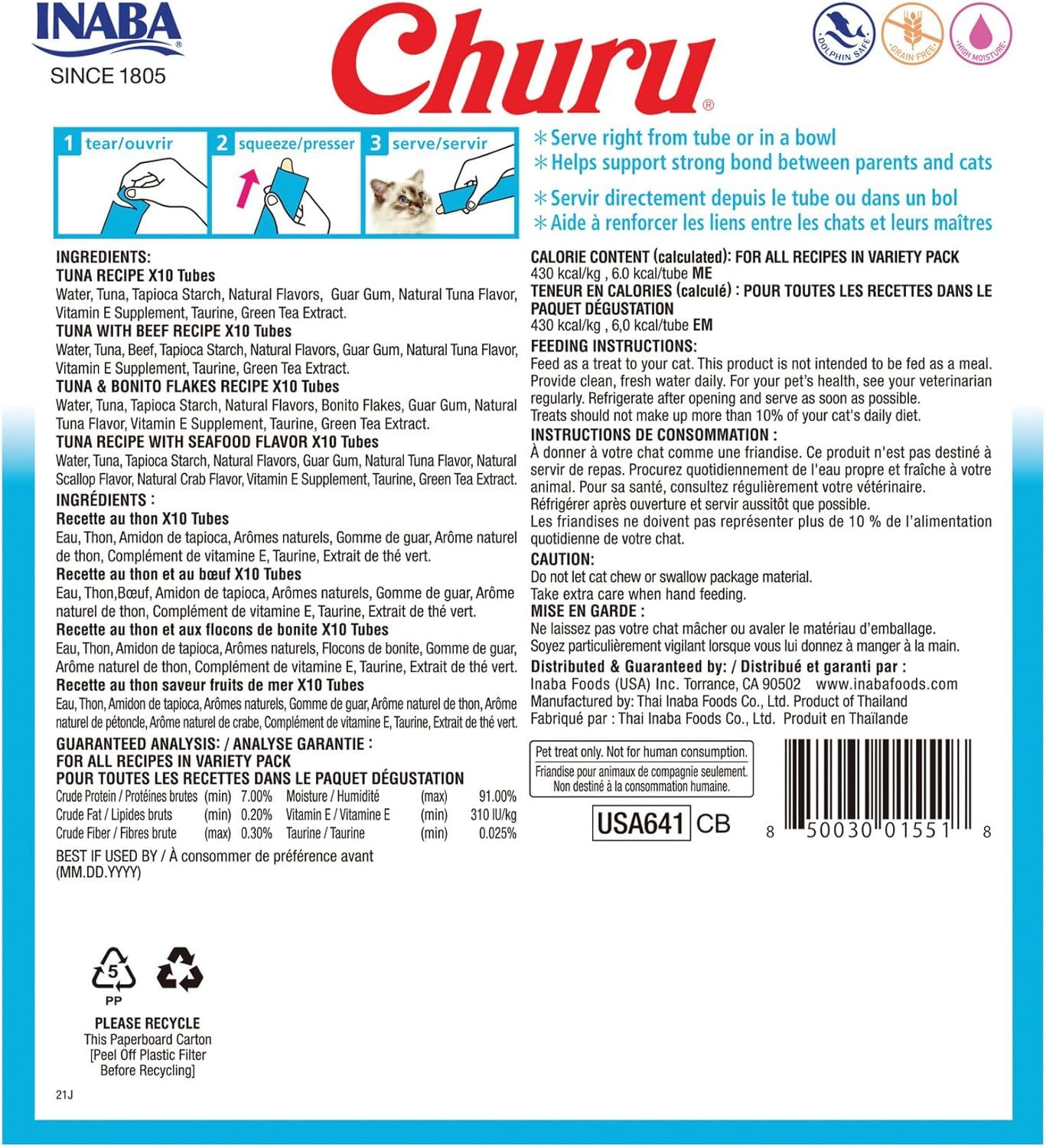 Demonstrates the simple 3-step process for serving the product (tear, squeeze, serve) to reassure shoppers about ease of use and proper feeding method.