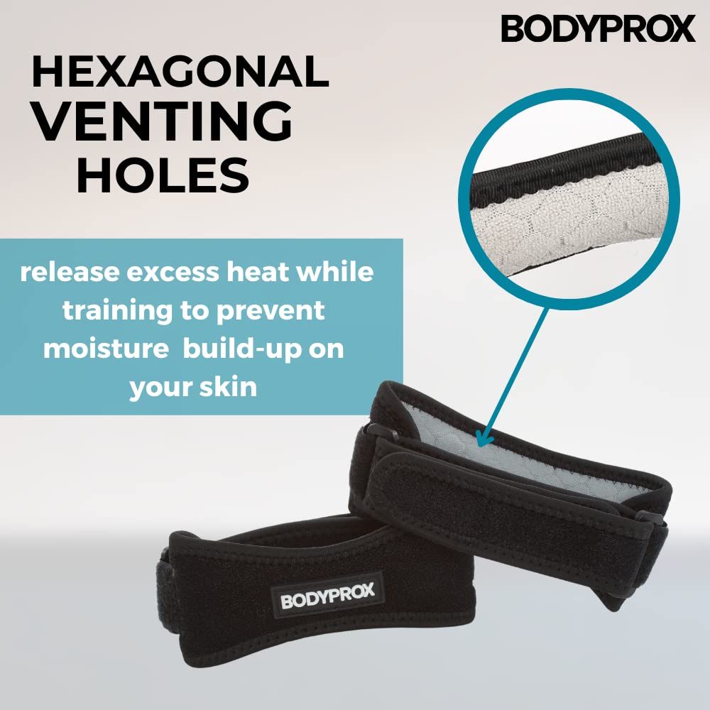 Highlights the hexagonal venting holes feature with a zoomed-in callout to show how the product releases excess heat and prevents moisture build-up during training. Communicates the key benefit of…