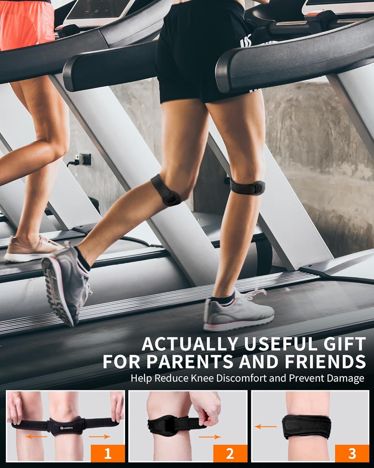 Positions the knee support product as a thoughtful and practical gift for loved ones, emphasizing its usefulness for reducing knee discomfort and preventing damage. Demonstrates how to properly wear…