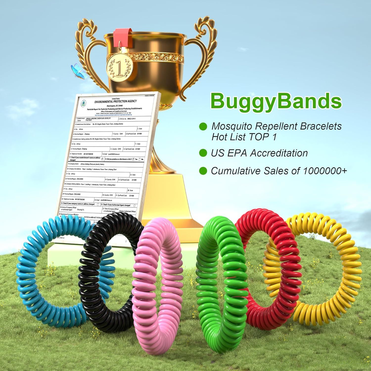 Communicates the product's market success and popularity through quantifiable sales achievements and ranking to build trust and social proof. Highlights the product's official EPA certification to…