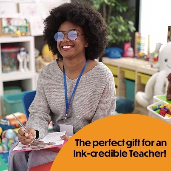Positions the product as a perfect gift for teachers, leveraging gifting occasion messaging to appeal to shoppers looking for teacher appreciation gifts. Communicates that this product is an ideal…