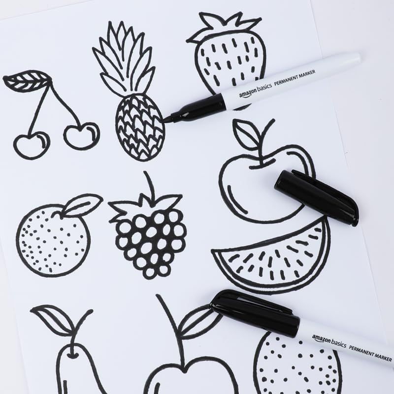 Demonstrates the marker's versatility by showing it can be used to create various detailed drawings and patterns, reassuring shoppers of its precision and multi-purpose capability.