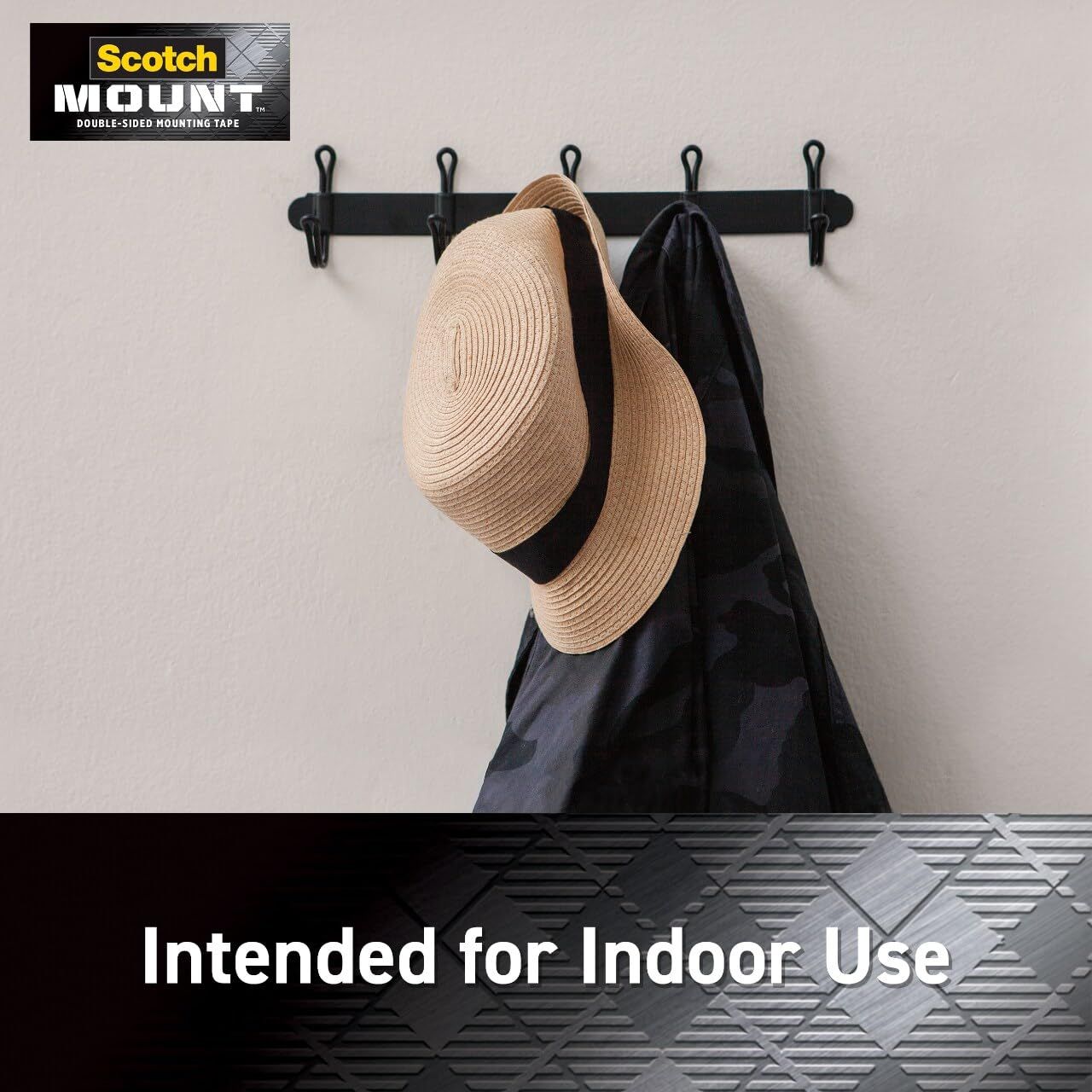 Demonstrates that the mounting tape is specifically designed and suitable for indoor applications, reassuring shoppers about appropriate usage environments.