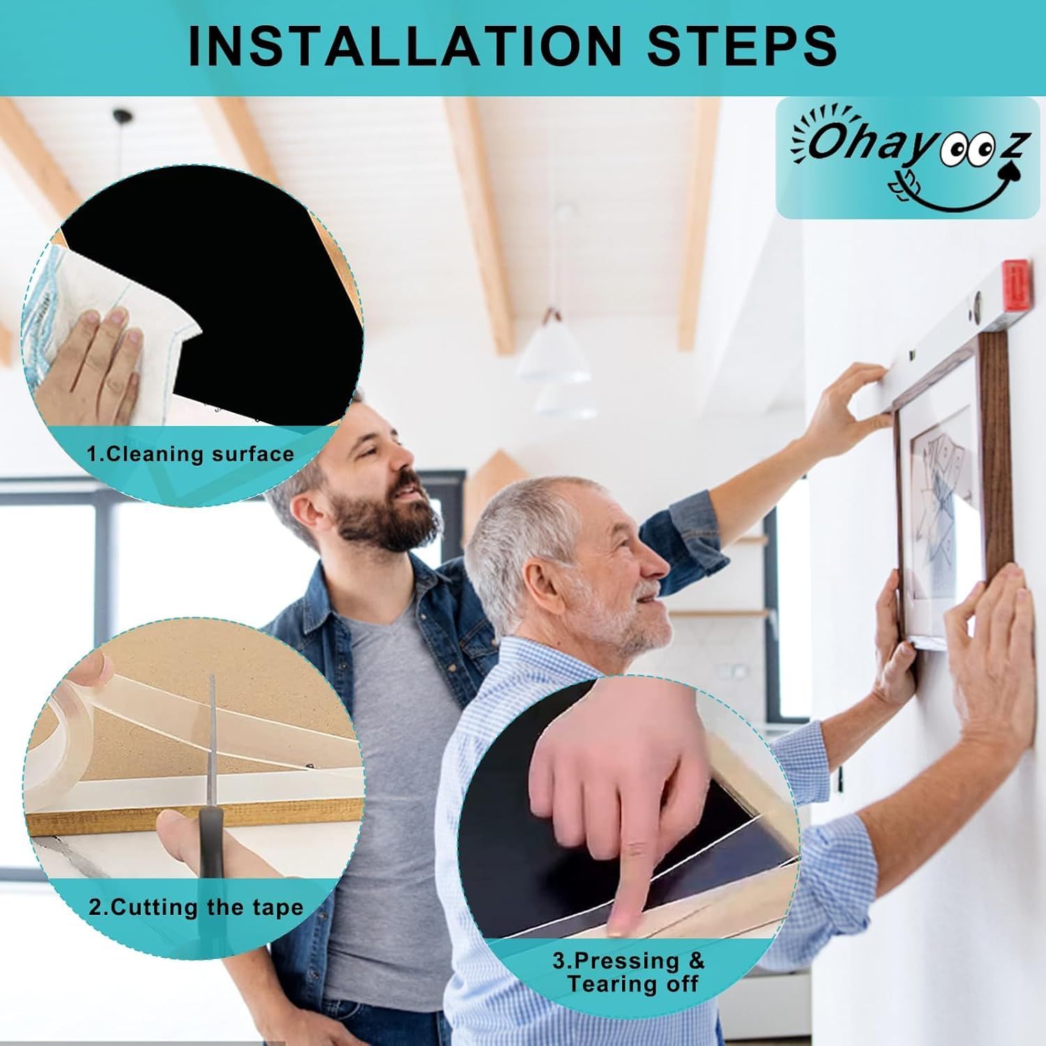 Demonstrates the step-by-step installation process for the product, showing shoppers that setup is straightforward and manageable with clear visual instructions.