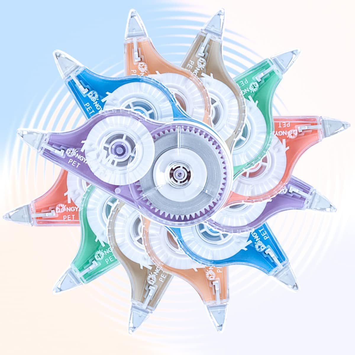 Displays the brand's product lineup in multiple colors arranged in a visually appealing circular pattern to help shoppers see all available color options and understand the product variety offered.