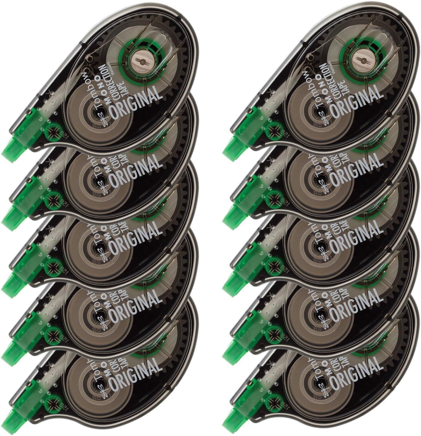 Shows the customer exactly what they will receive in the package—a bundle of 10 correction tape dispensers—to communicate value and quantity.