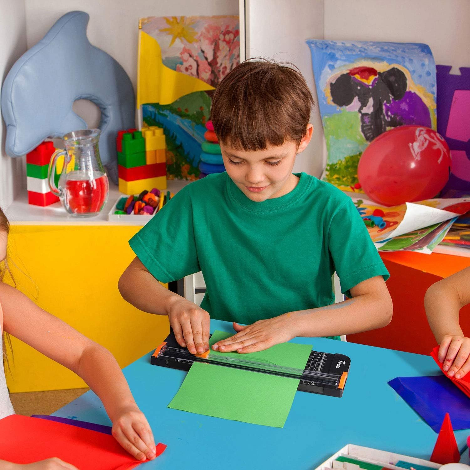 Shows the product being used in a real-world setting by a child engaged in creative activities, helping shoppers visualize the product in everyday use.