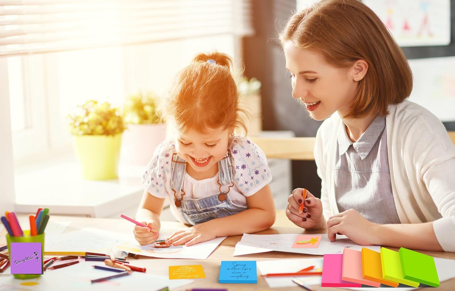 Shows the product being used in a warm, real-world family setting to help shoppers visualize how it fits into everyday life and creates positive moments.