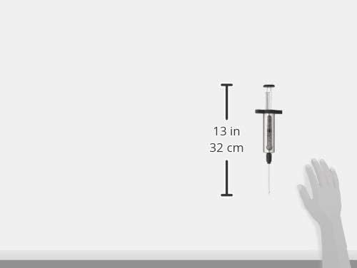 Communicates the exact physical size of the product (13 inches / 32 cm) using dimension arrows and a hand for scale reference, helping shoppers understand how large the product is.