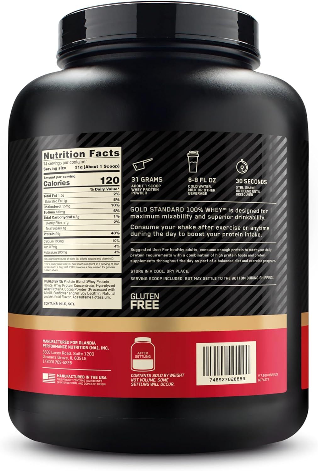 Provides clear step-by-step instructions on how to prepare the protein shake, including serving size, liquid amount, and mixing time to ensure proper usage and optimal results. Highlights multiple…
