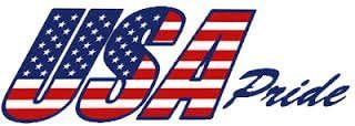 Communicates the brand's American identity and patriotic positioning to build trust and emotional connection with shoppers who value USA-made or USA-associated products.