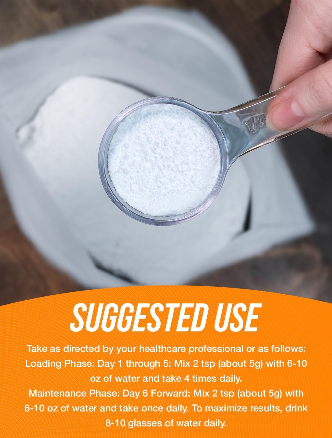 Provides clear step-by-step instructions on how to properly use the product, including dosage amounts, mixing directions, and frequency for both loading and maintenance phases.