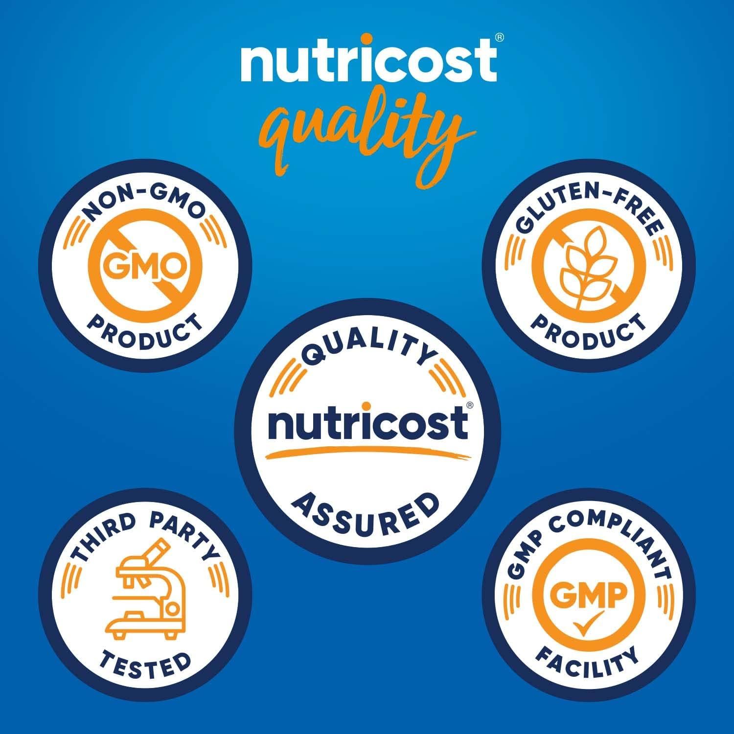 Communicates the product's quality certifications and safety standards to reassure shoppers about the product's purity, testing, and manufacturing compliance. Highlights multiple distinct quality…