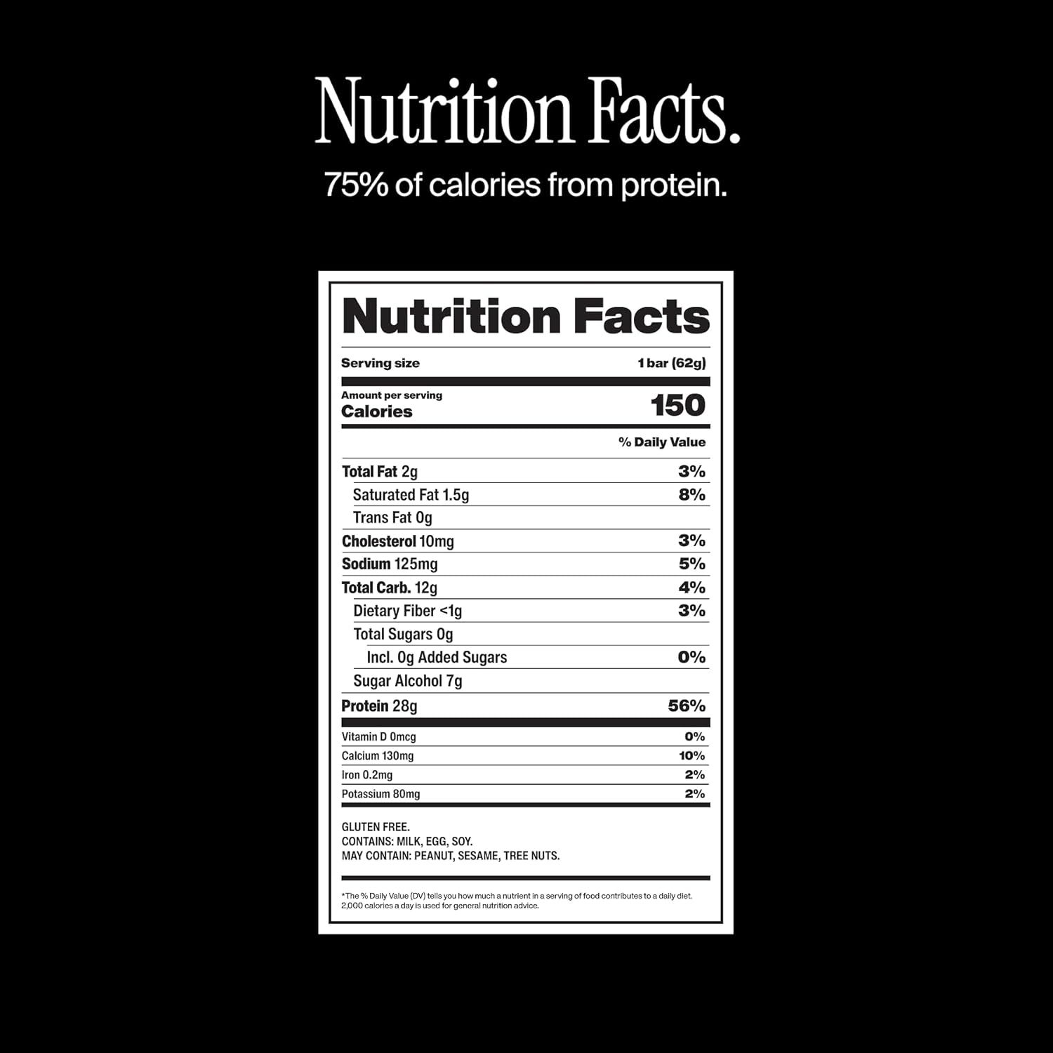 Highlights the product's high protein content as a key nutritional benefit, emphasizing that 75% of calories come from protein to appeal to health-conscious and fitness-oriented shoppers.…