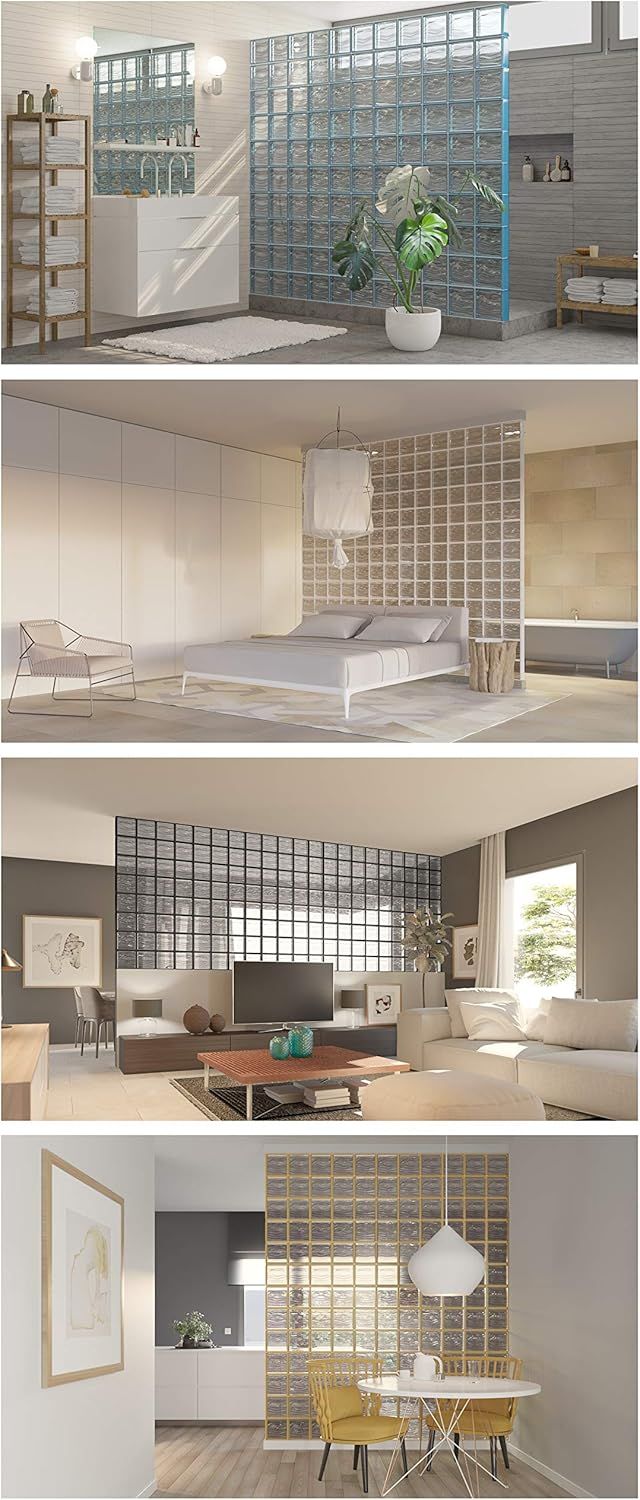 Demonstrates the product's versatility by showing it installed in multiple different room settings (bathroom, bedroom, living room, dining area) to reassure shoppers it works in various home…