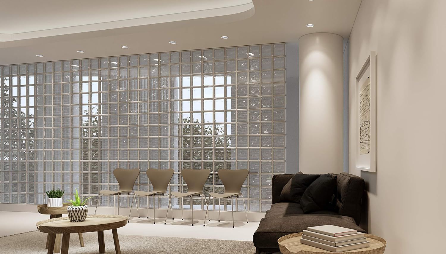 Demonstrates the product in a real-world modern interior setting to help shoppers visualize how it would look in their own space.
