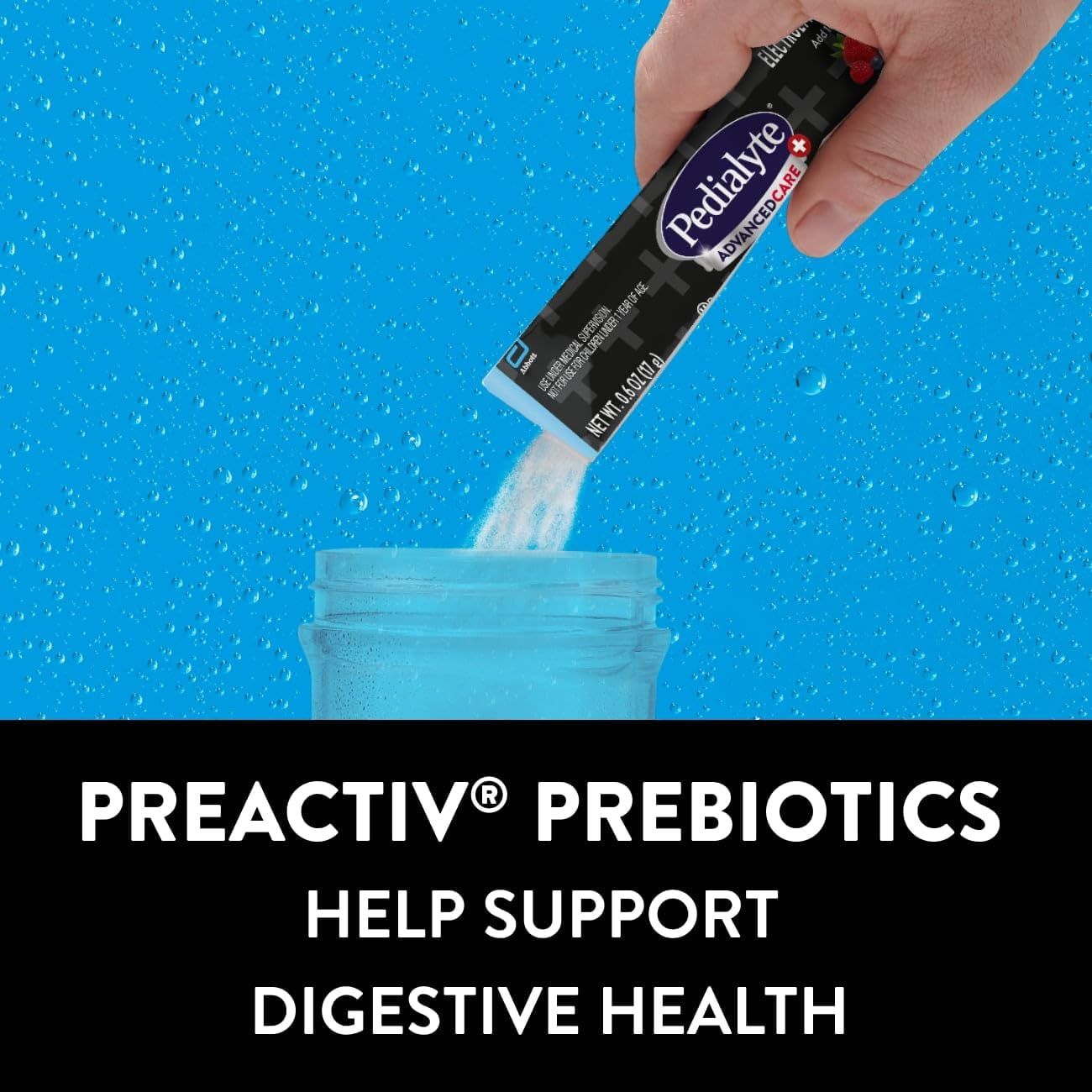 Communicates that the product contains Preactiv prebiotics that support digestive health, reassuring shoppers of the functional health benefit.