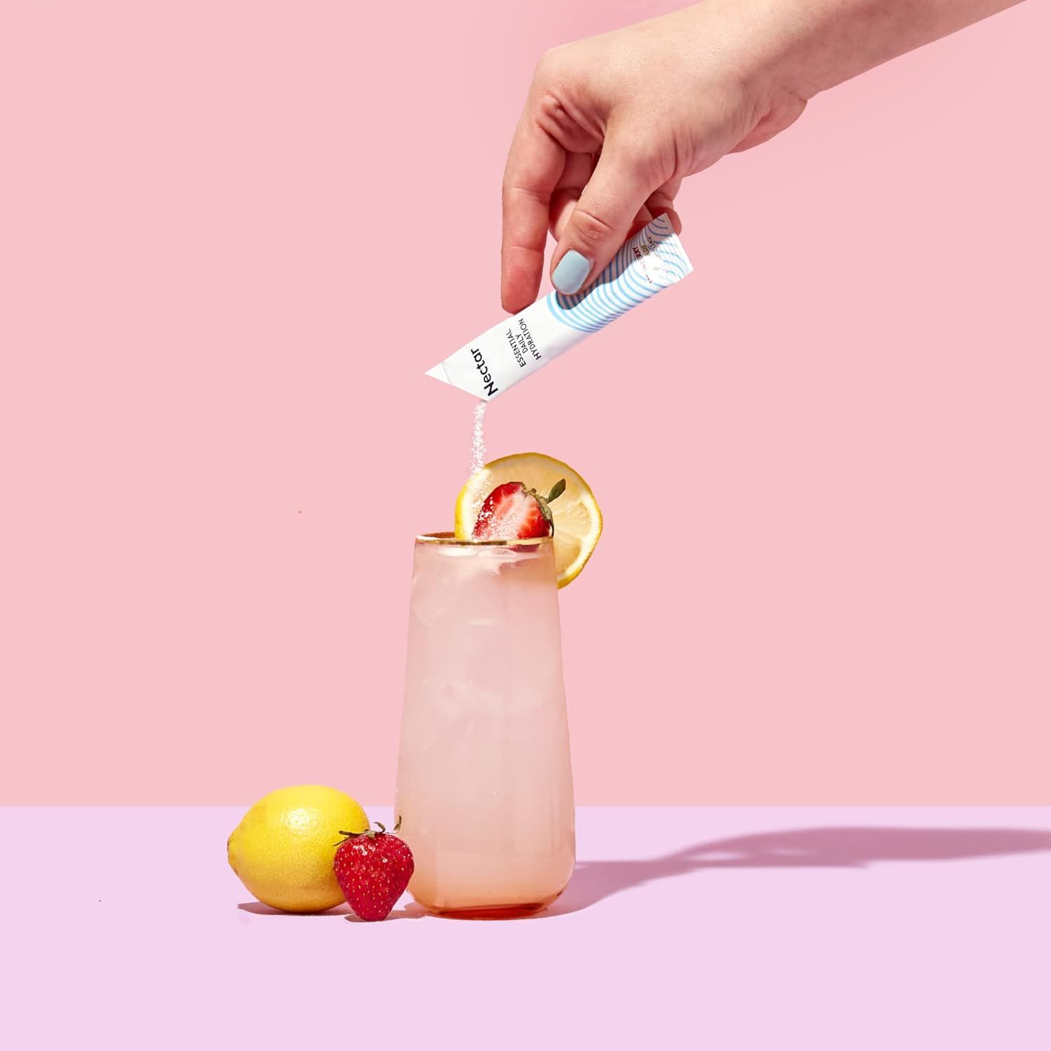 Demonstrates how the product can be used to enhance drinks, showing its versatility and ease of use in everyday beverage preparation.
