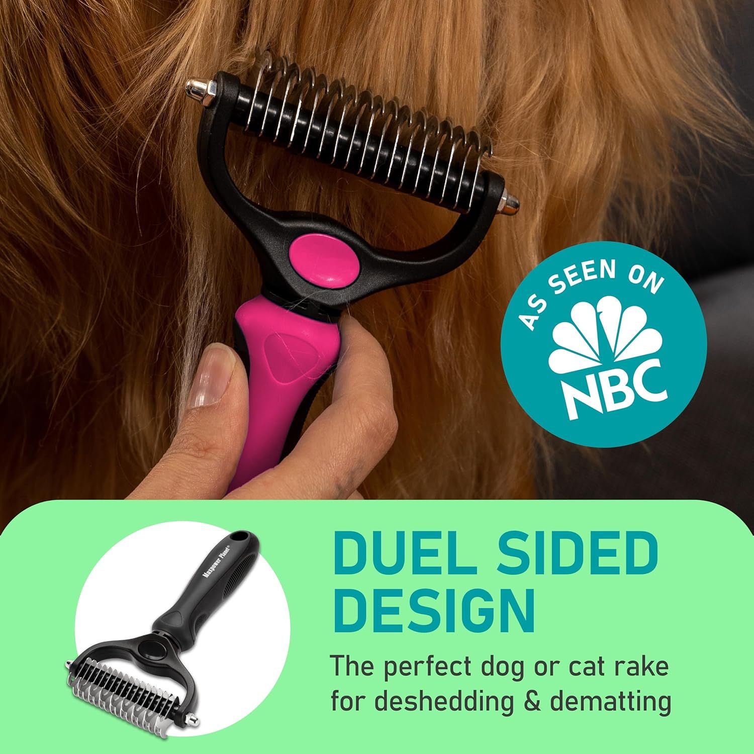 Builds credibility and trust by showing the product has been featured on NBC, leveraging media endorsement to reassure shoppers of the product's quality and legitimacy. Highlights the product's…