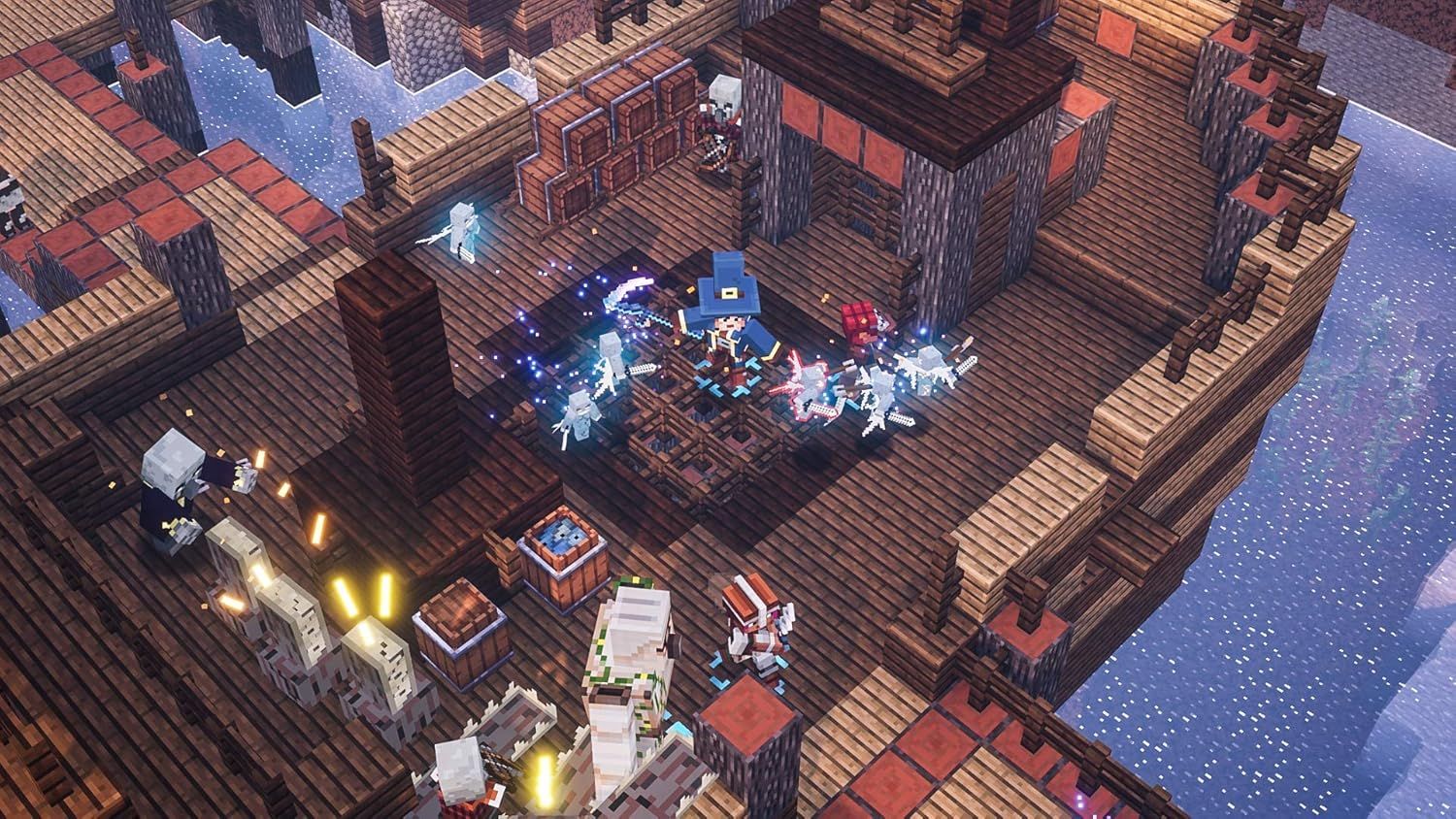 This appears to be a video game screenshot from Minecraft Dungeons showing gameplay, not an Amazon product image. This image does not fit any of the secondary image categorization tags as it is not…