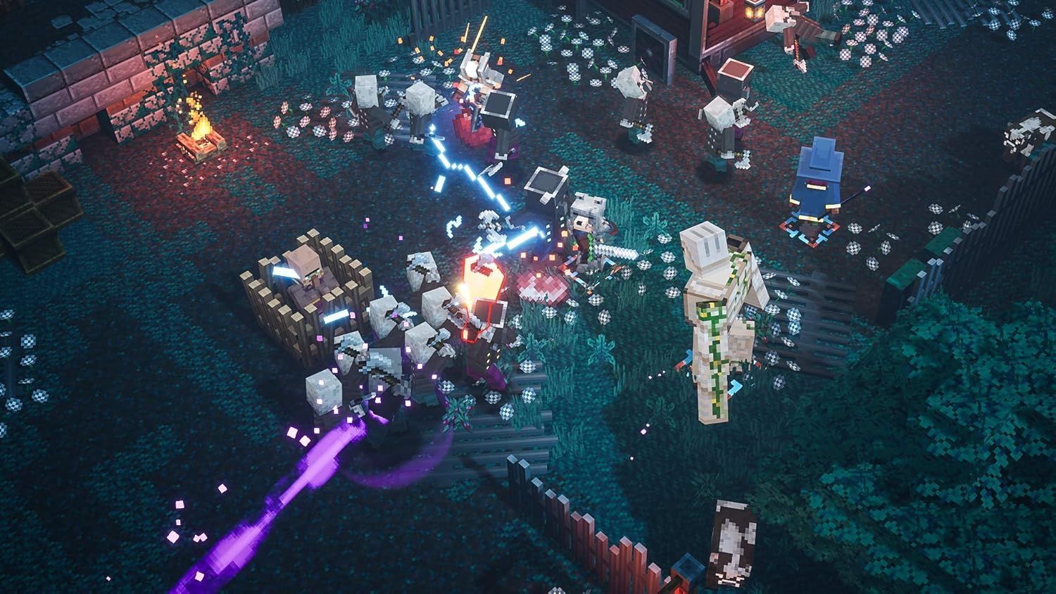 Showcases the game in action with multiple characters engaged in cooperative combat, demonstrating the multiplayer gameplay experience and dynamic action to attract potential players.