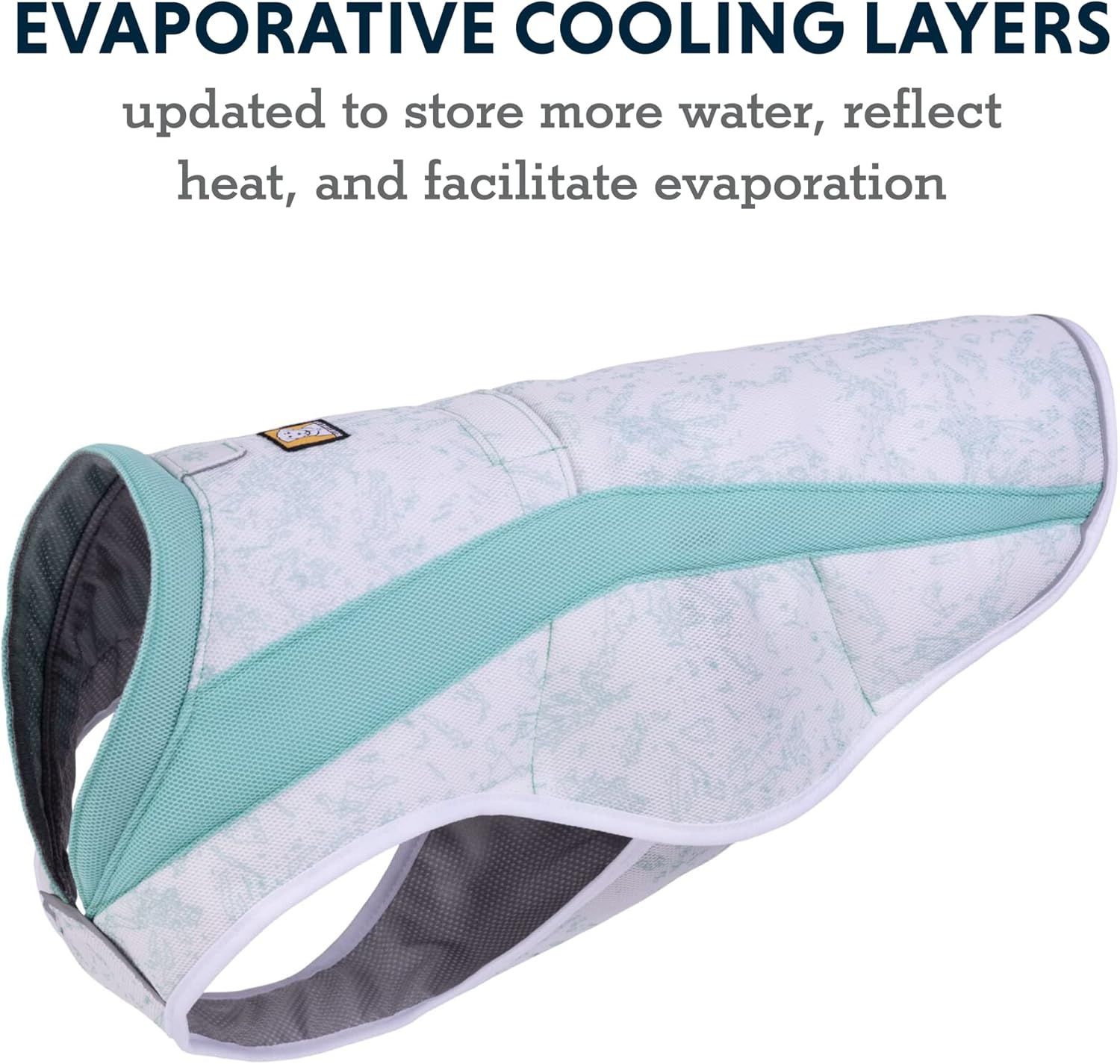 Explains the cooling mechanism of the vest, reassuring shoppers that it stores water, reflects heat, and facilitates evaporation for effective cooling.