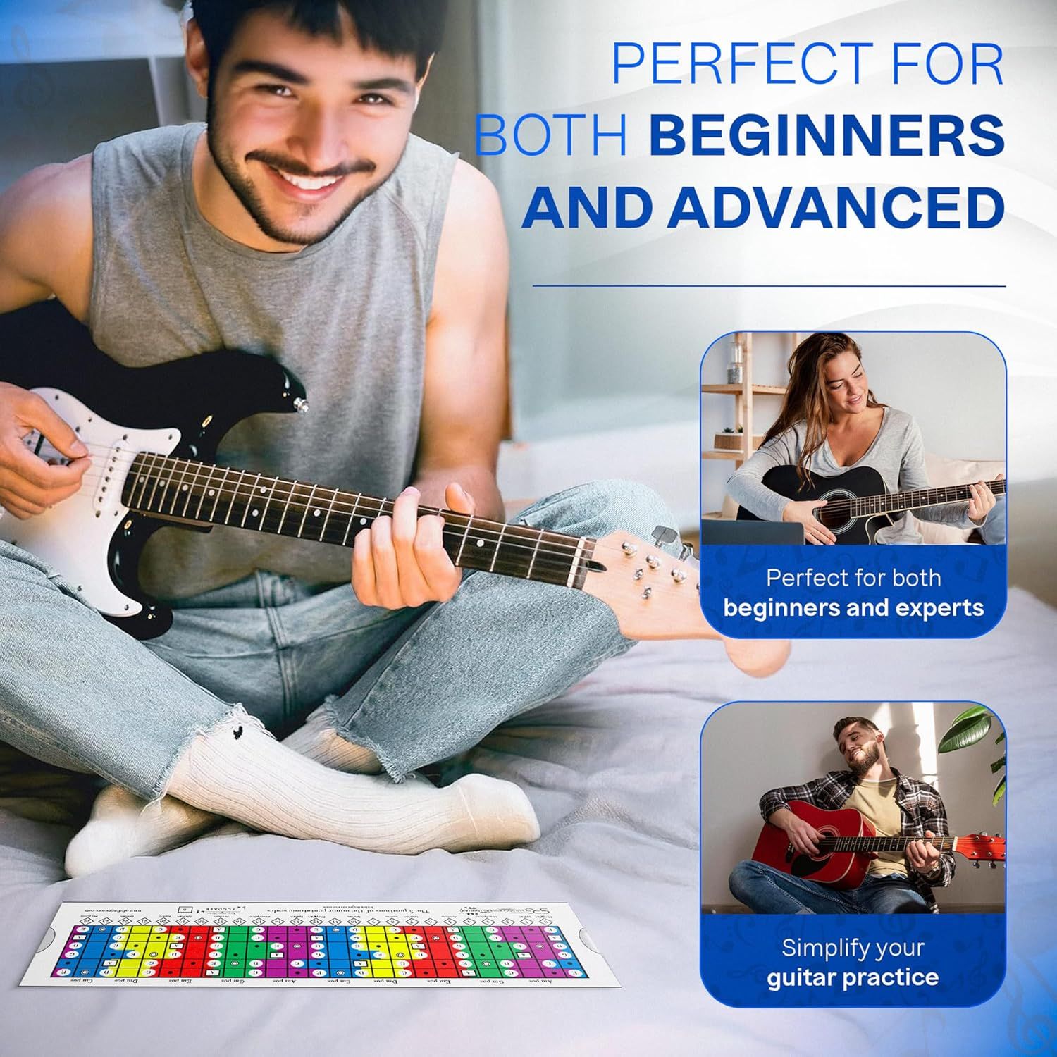 Shows that the product works for multiple user types, from beginners to advanced players, reassuring shoppers that it fits their skill level. Communicates the overarching benefit that the product is…