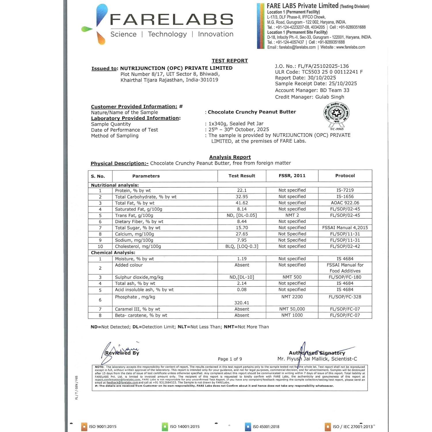Provides third-party lab verification and safety certifications to reassure shoppers that the product is tested, safe, and compliant with food safety standards.