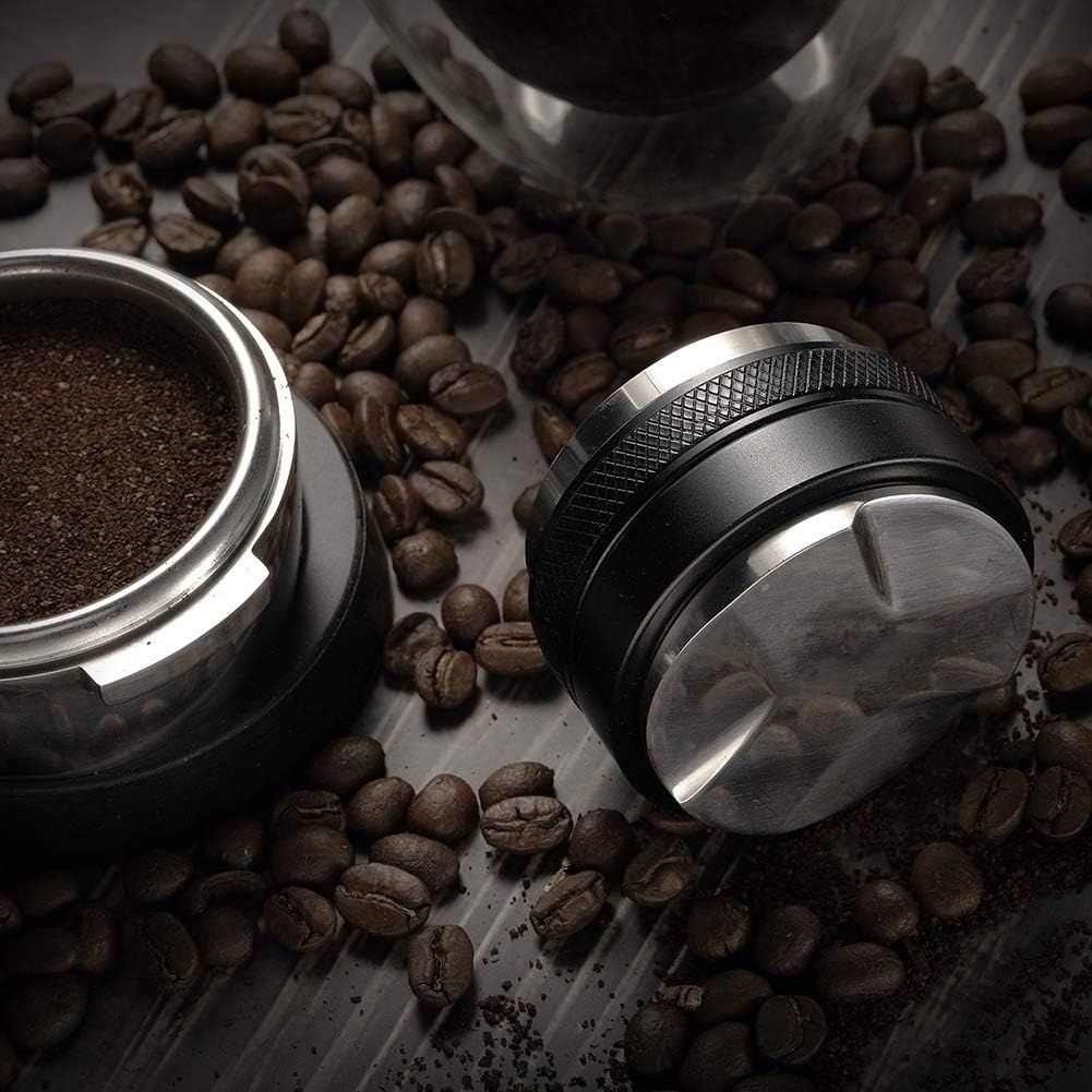 Shows the product in a real-world coffee-making environment to help shoppers visualize it in use.