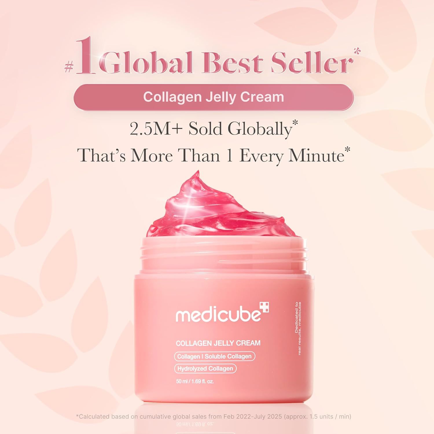 Communicates the product's massive sales success and popularity to build trust and social proof with shoppers.