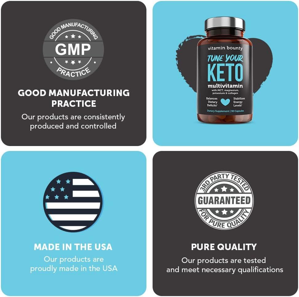 Builds trust by showcasing manufacturing certifications, USA origin, and quality testing to reassure shoppers of product safety and reliability. Presents multiple trust signals in a segmented…