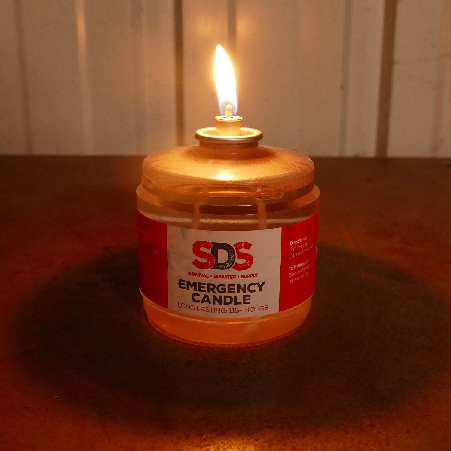 Highlights the long-lasting performance of the emergency candle, reassuring shoppers of extended reliability during power outages. Communicates the key benefit of extended burn time for emergency…