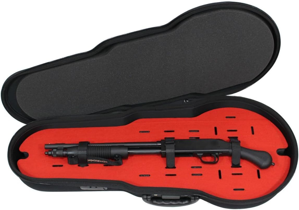 Demonstrates the case's storage layout with custom foam inserts designed to securely hold the product and accessories, showing shoppers how items are organized and protected.