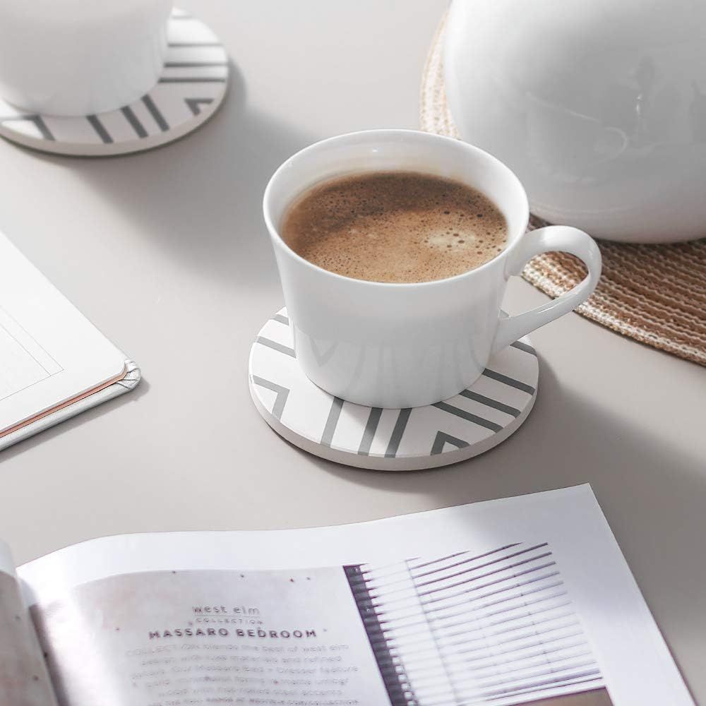 Shows the coaster in a real-world home office setting to help shoppers visualize the product in their own space.