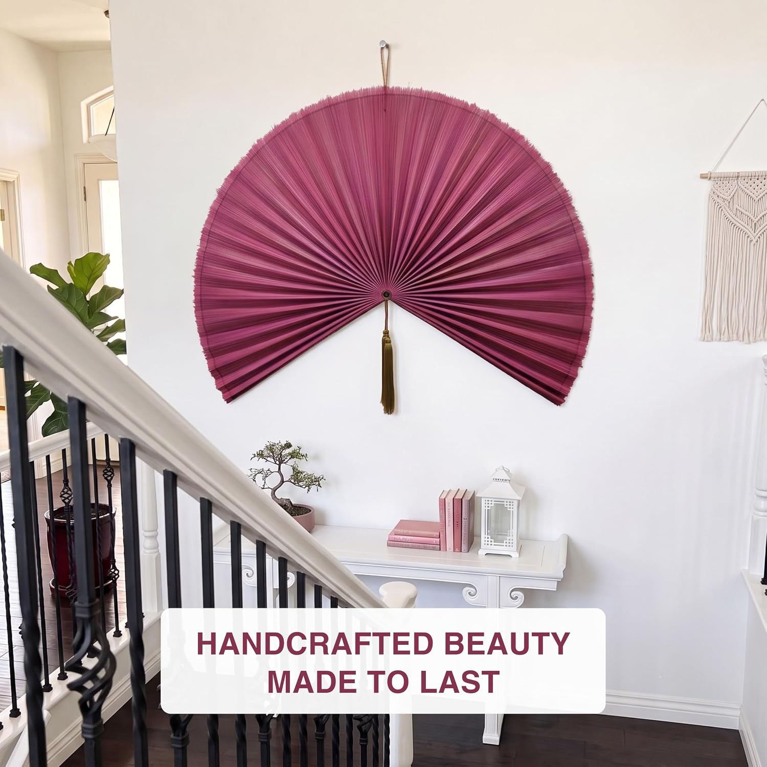 Emphasizes the product's handcrafted quality and long-lasting beauty to reassure shoppers of its value and craftsmanship.