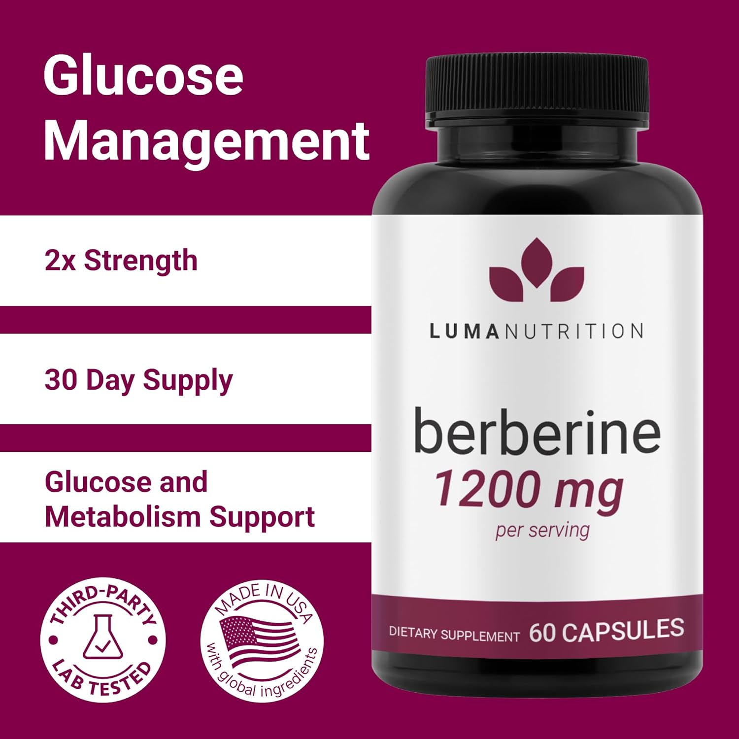 Amazon.com: Luma Nutrition Berberine Supplement: Infographics