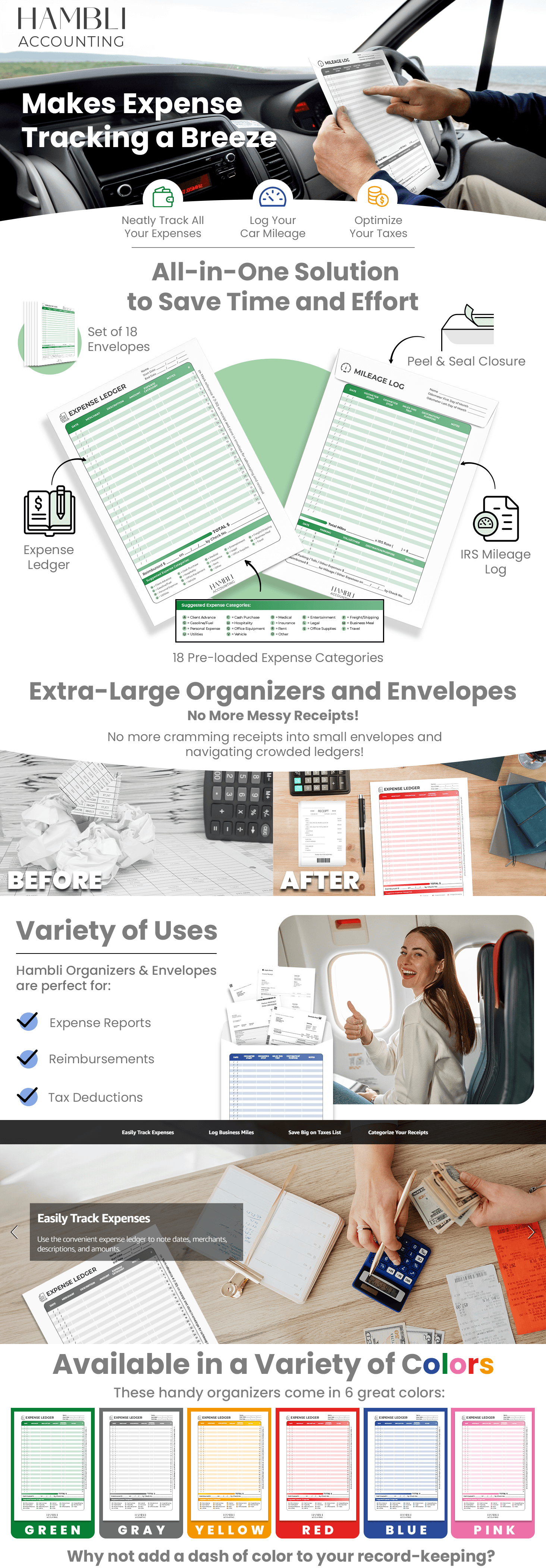 Amazon.com : Extra Large Receipt Envelope & Receipts Organizer (Pack of 18): A+ Premium