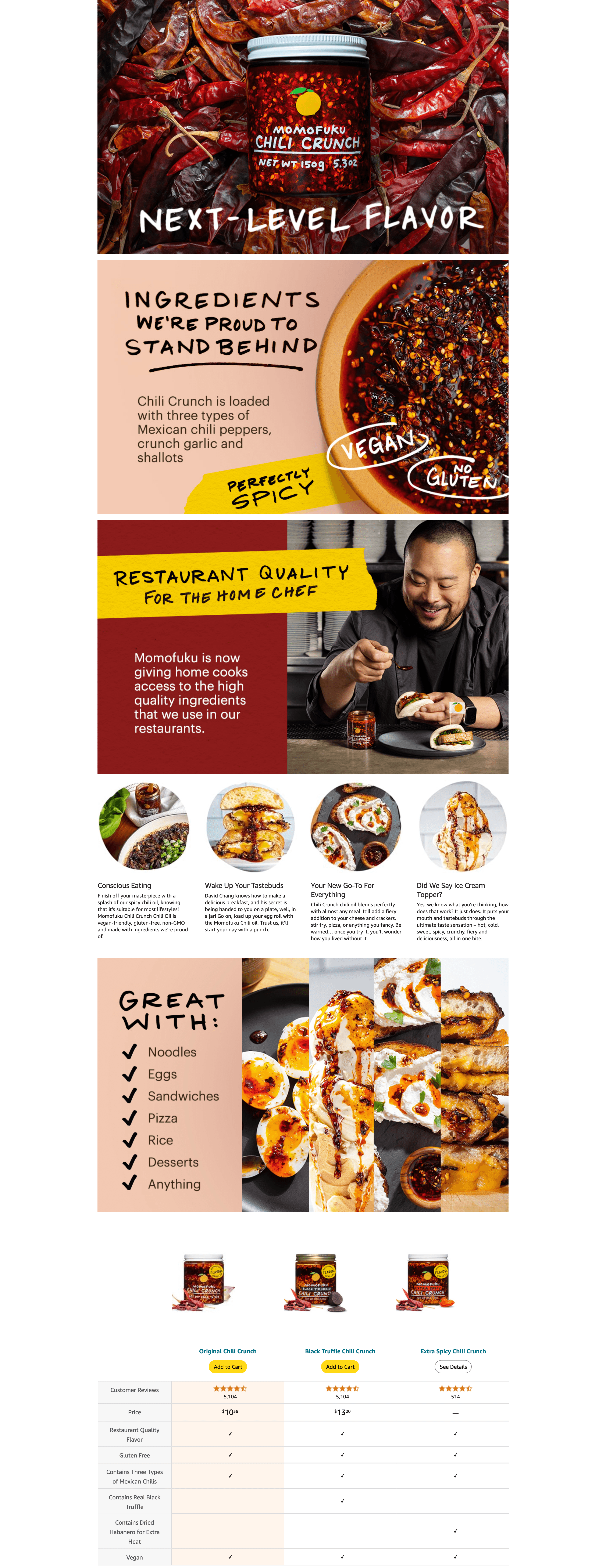 Amazon.com : Momofuku Chili Crunch by David Chang: A+ Premium