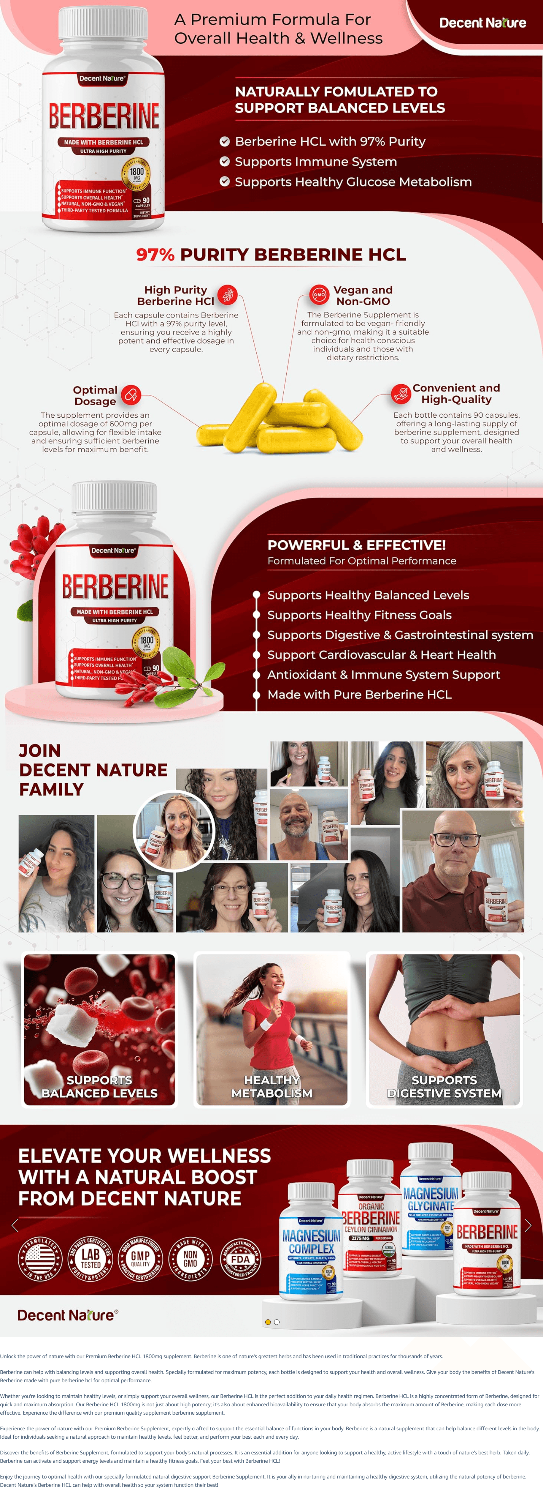 Amazon.com: Berberine Supplement 1800mg: A+ Premium