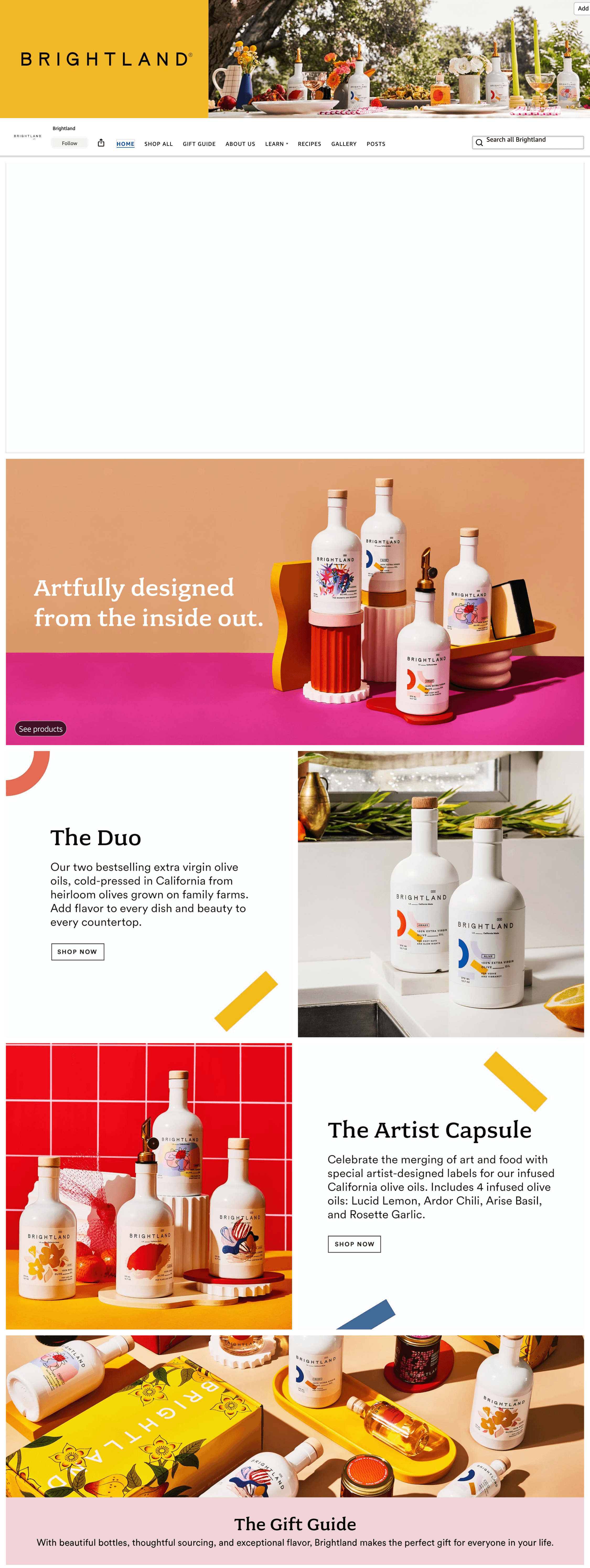 Storefront for Amazon.com: Brightland