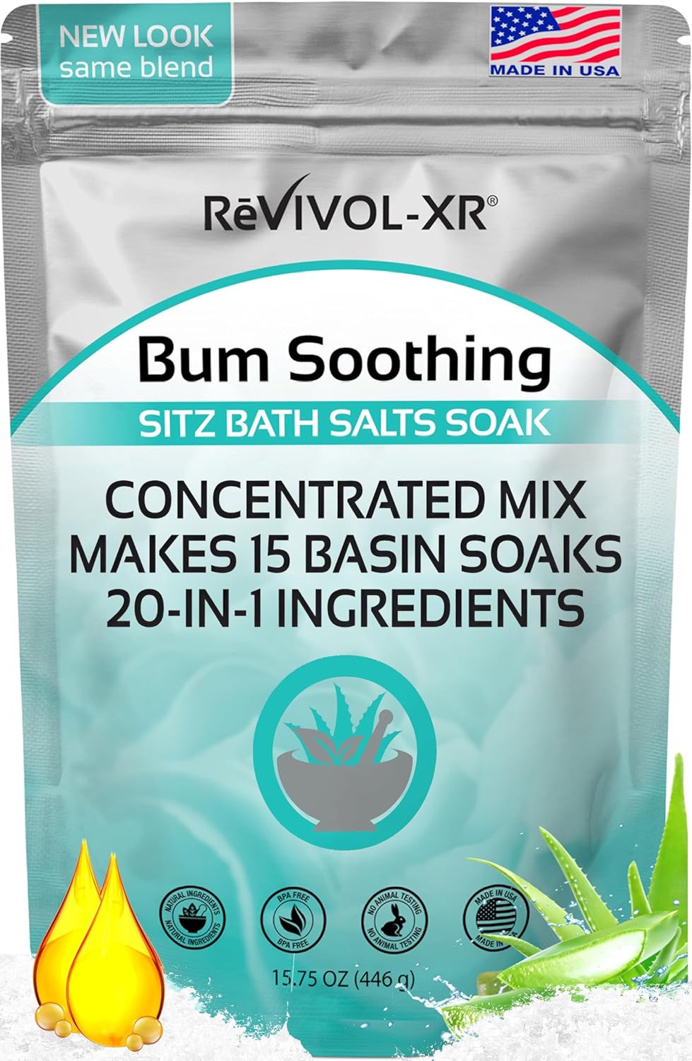 Amazon.com: Sitz Bath for Hemorrhoids Relief 20-in-1 Mix Epsom Salts+ Essential Oils: Infographics