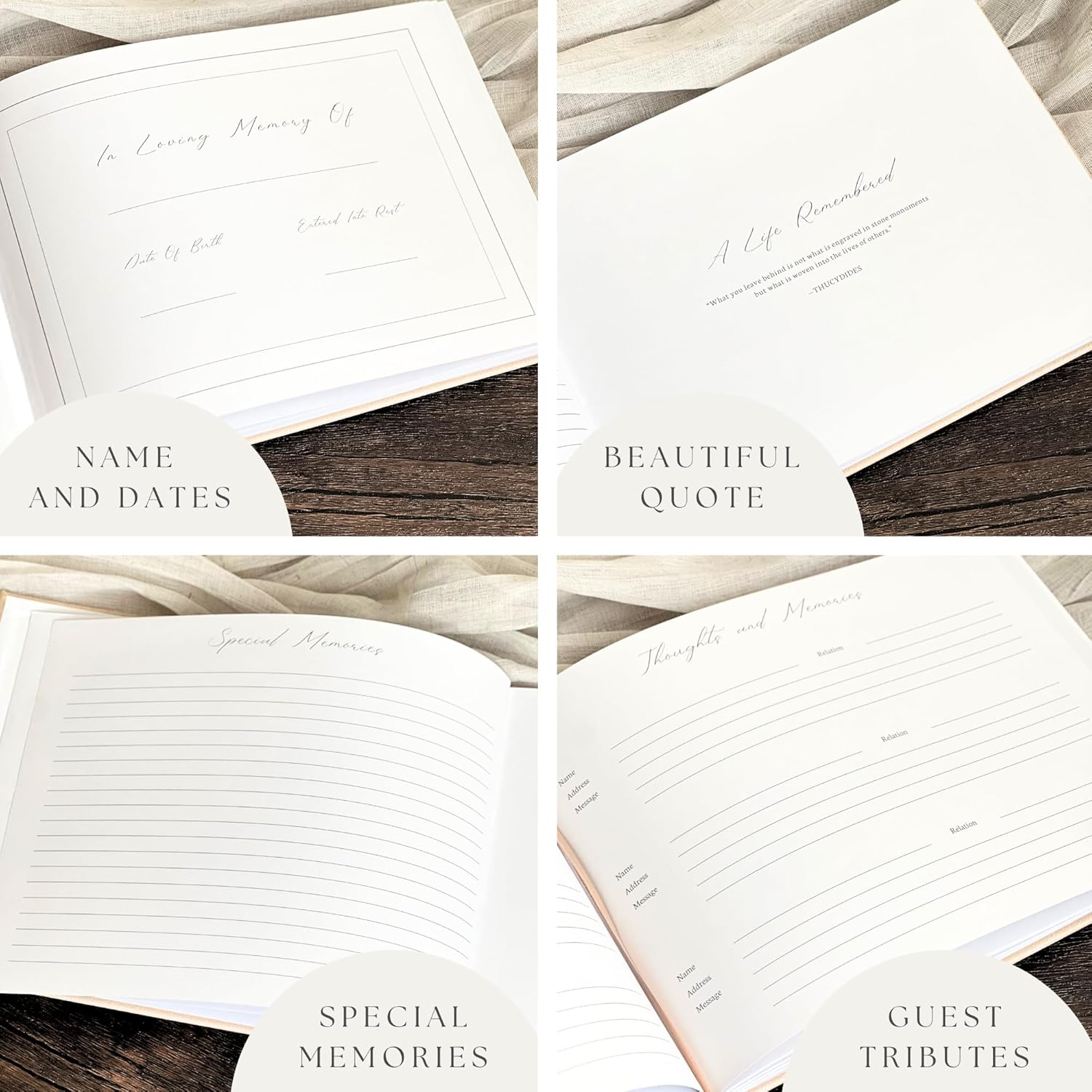Amazon.com: Funeral Guest Book for 2024 Celebration Of Life Memorial Service: Infographics
